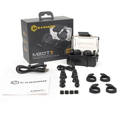 Elektroniczne zatyczki do uszu M20T PRO z BlueTooth BLACK