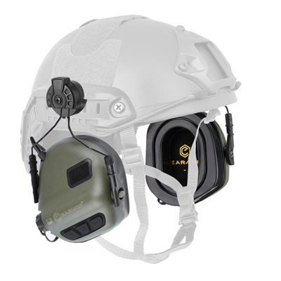Słuchawki elektroniczne M31H PLUS z mocowaniem na kask ZIELONE