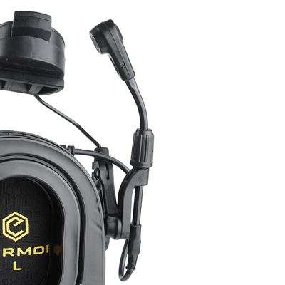Słuchawki elektroniczne M32H PLUS z mocowaniem na kask COYOTE BROWN