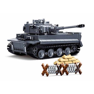Zestaw do budowy ciężkiego czołgu PANZERKAMPFWAGEN VI TIGER RC na zdalne sterowanie Sluban M38-B0851 5
