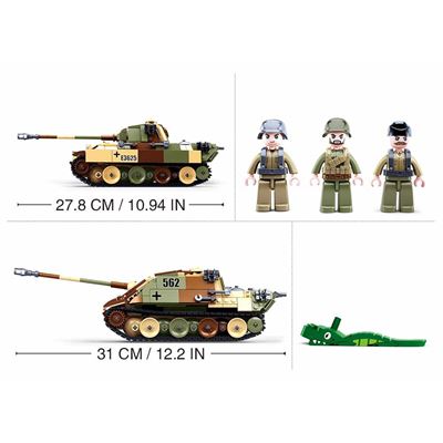 Zestaw konstrukcyjny MIDDLE TANK PANZER V PANTHER 2w1