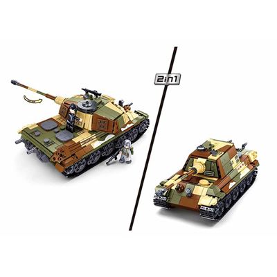 Zestaw konstrukcyjny CIĘŻKI CZĘŚCI PANZER VI TIGER II 2w1