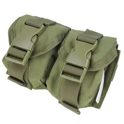 Torba MOLLE na dwie granaty ZIELONA