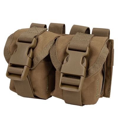 Kabura MOLLE na dwa granaty COYOTE BROWN