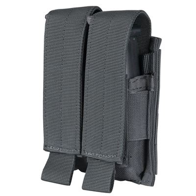 Podwójna kieszeń MOLLE na magazynek M9 GREY