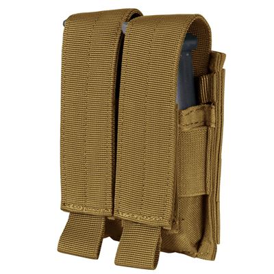 Podwójna torba MOLLE na magazynek M9 COYOTE BROWN