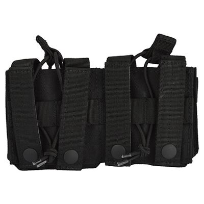 Torba MOLLE na magazynki 2xM14 otwarta CZARNA