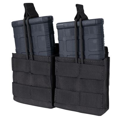 Torba MOLLE na magazynki 2xM14 otwarta CZARNA