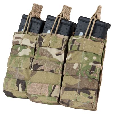 Potrójna kabura MOLLE na 3xM4 otwarta MULTICAM®