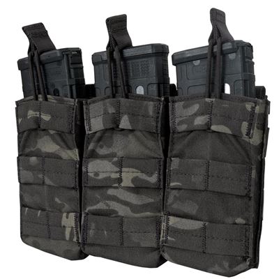 Potrójna kabura MOLLE na 3xM4 otwarta MULTICAM® BLACK
