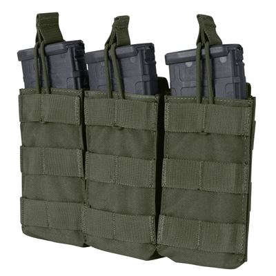 Potrójna kabura MOLLE na 3xM4 otwarta RANGER GREEN