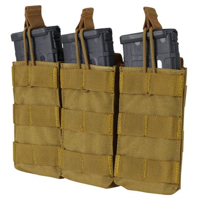 Potrójna kabura MOLLE na 3xM4 otwarta COYOTE
