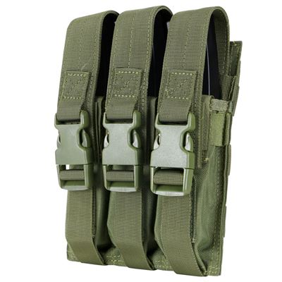 Potrójna kieszeń na magazynki MOLLE MP5 GREEN
