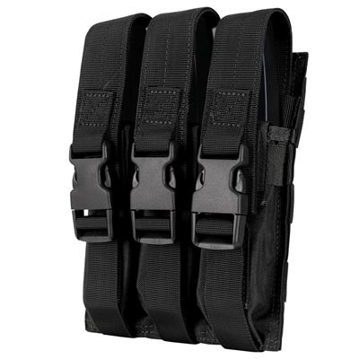 Ładownica MOLLE na trzy magazynki MP5 CZARNA