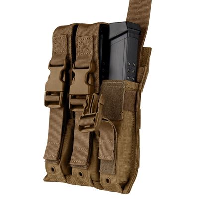 Ładownica MOLLE na trzy magazynki MP5 COYOTE BROWN
