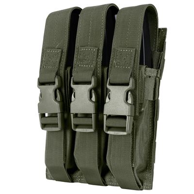 Potrójna ładownica MOLLE na magazynek MP5 RANGER GREEN