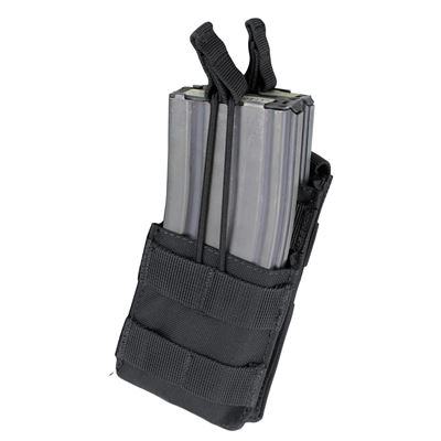 Torba MOLLE na magazynki 2xM16 otwarta CZARNA