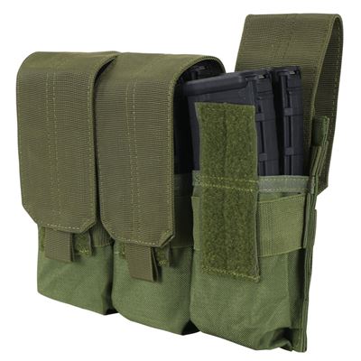 Torba MOLLE na magazynki 3xM16 ZIELONA