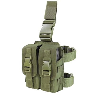 Torba na magazynki 2xM4 na udzie DROP LEG ZELENÁ