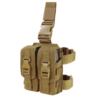Kieszeń na magazynek 2xM4 udo DROP LEG COYOTE