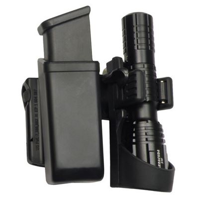 Kabura obrotowa na magazynek 9mm LUGER i latarkę LHU-04