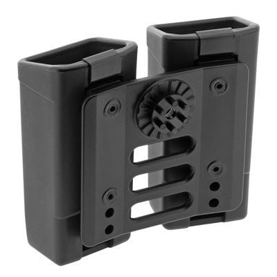 Podwójna kabura obrotowa MOLLE na dwa magazynki 9 mm LUGER