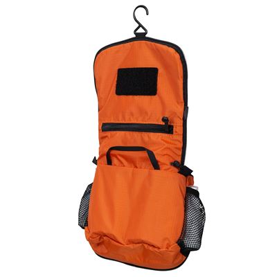 Torba TRAVEL na przybory toaletowe ORANŻOWA/CZARNA
