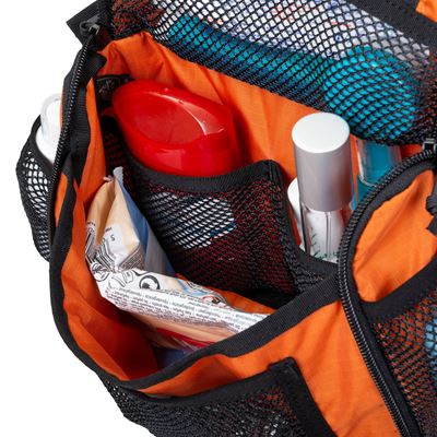 Torba TRAVEL na przybory toaletowe ORANŻOWA/CZARNA