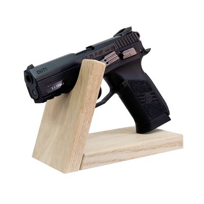 Drewniany stojak na pistolet lub rewolwer