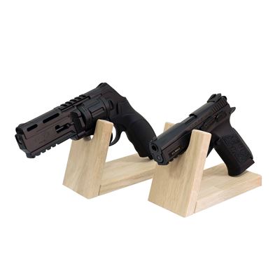 Drewniany stojak na pistolet lub rewolwer