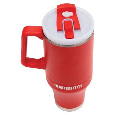 Kubek termiczny ze słomką 1,2 l CZERWONY