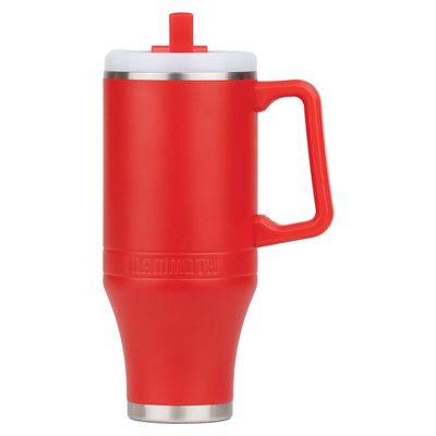 Kubek termiczny ze słomką 1,2 l CZERWONY