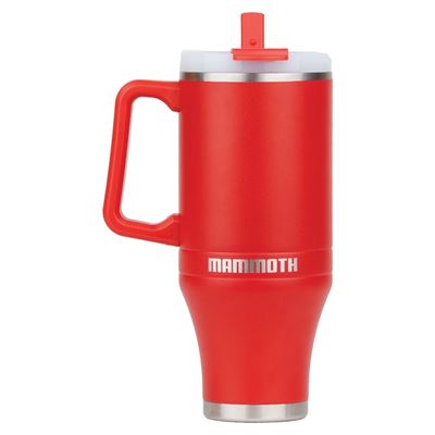 Kubek termiczny ze słomką 1,2 l CZERWONY