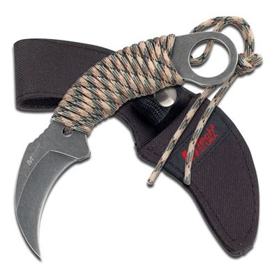 Nóż KARAMBIT paracord WOODLAND