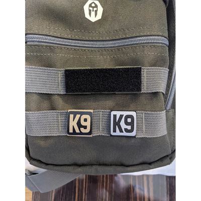Pas identyfikacyjny MOLLE K9 CZARNY/CZERWONY