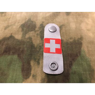 Pas identyfikacyjny MOLLE MEDIC IFAK GREY/RED