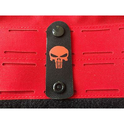 Pas identyfikacyjny MOLLE PUNISHER BLACK/RED