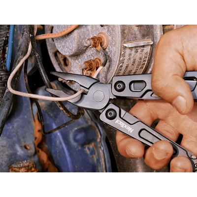 Kombinerki wielofunkcyjne VANGUARD z kluczem CZARNE