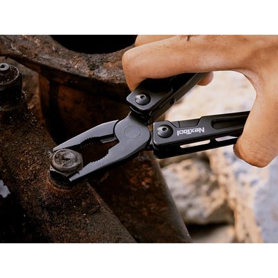 Kombinerki wielofunkcyjne VANGUARD z kluczem CZARNE