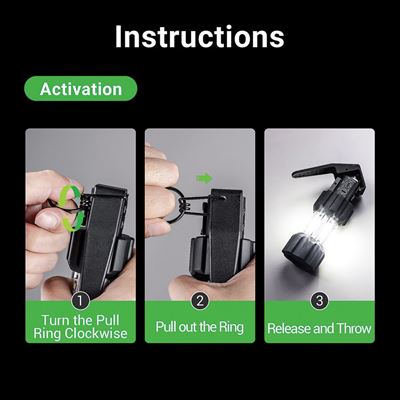 Granat taktyczny treningowy błyskowy 11000 lumenów - 130 decybeli