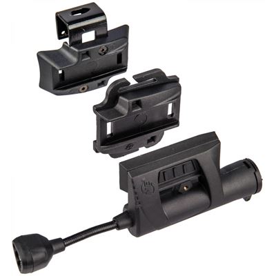 Latarka na kask CHARGE MPLS 3 kolory + IR LED CZARNA