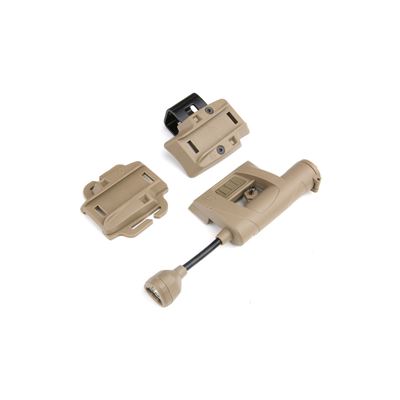Latarka na kask CHARGE MPLS 3 kolory + IR LED KHAKI