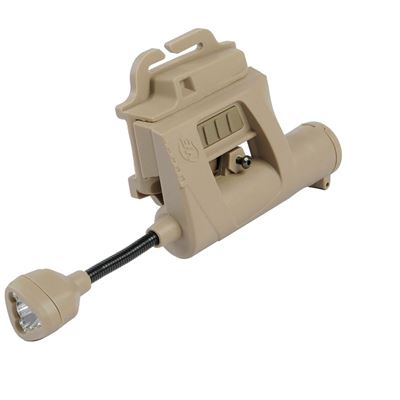 Latarka na kask CHARGE MPLS 3 kolory + IR LED KHAKI