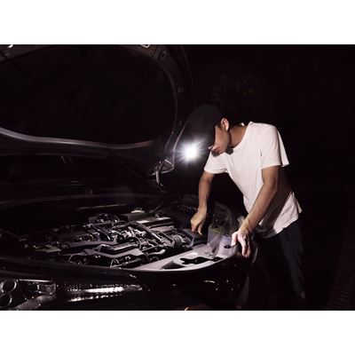 Latarka czołowa NEXSTYLE 170 lumenów CZARNA