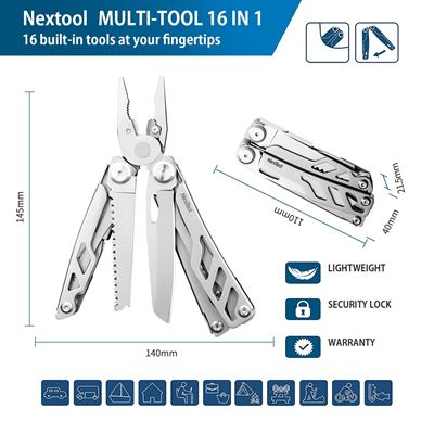 Szczypce wielofunkcyjne Flagship Pro Multi Tool SILVER