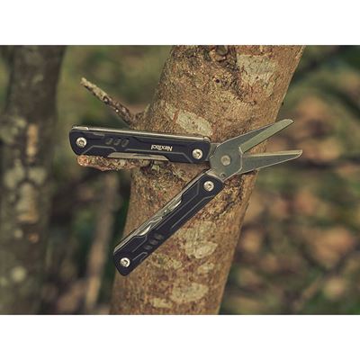 MINI SAILOR narzędzie wielofunkcyjne z nożyczkami CZARNE