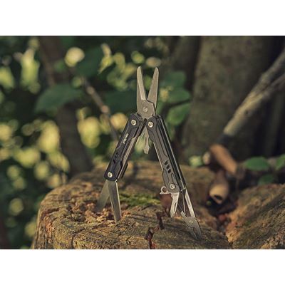 MINI SAILOR narzędzie wielofunkcyjne z nożyczkami CZARNE