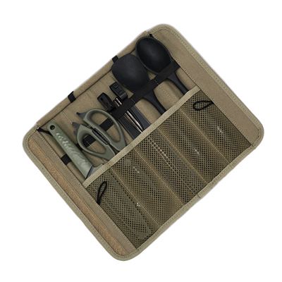 Zestaw narzędzi do gotowania na świeżym powietrzu, w tym opakowanie