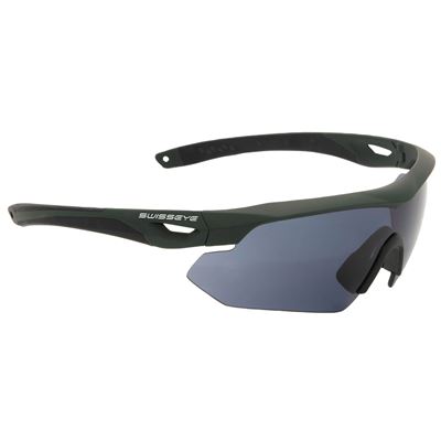 Lekkie okulary strzeleckie Nighthawk 3 okulary z zieloną oprawką