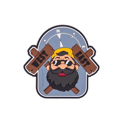 Naszywka Beardman OUTBACK na rzep z tworzywa sztucznego